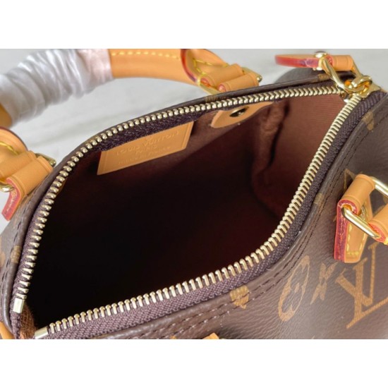 LV Nano Speedy Borse Replica Alta Qualità M81085 qualità specchio Replica Perfette LV Nano Speedy Borse Alta Qualità M81085 imitazioni
