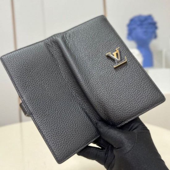 Replica Perfette Dettagli perfetti Louis Vuitton Louis Vuitton Vertical Portafoglio Taurillon M81330 imitazioni