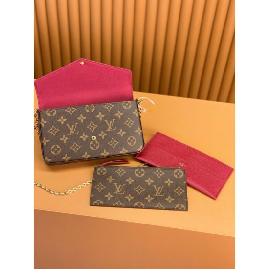 Louis Vuitton Felicie Pochette M81896 Replica Replica Perfette Louis Vuitton Felicie Pochette M81896 imitazioni