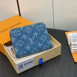Alta gamma replica Dettagli perfetti Louis Vuitton Zippy Coin Purse Monogram Denim M82957 qualità specchio Replica Perfette Alta gamma Dettagli perfetti Louis Vuitton Zippy Coin Purse Monogram Denim M82957 imitazioni