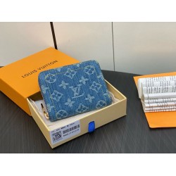 Dettagli perfetti Louis Vuitton Zippy Coin Purse Monogram Denim M82957 Dettagli perfetti Louis Vuitton Zippy Coin Purse Monogram Denim M82957