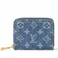 Replica Perfette Alta gamma Dettagli perfetti Louis Vuitton Zippy Coin Purse Monogram Denim M82957 imitazioni