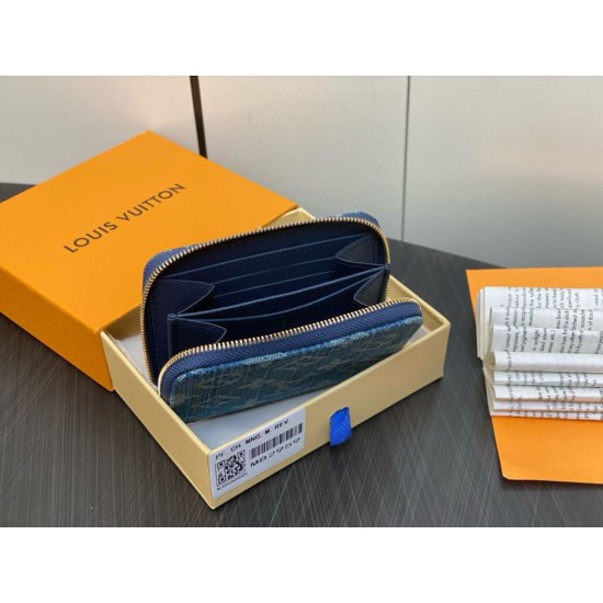 Replica Perfette Alta gamma Dettagli perfetti Louis Vuitton Zippy Coin Purse Monogram Denim M82957 imitazioni