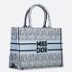 Replica Perfette Borse  Dior Media Book Tote Bag Blu Miss Dior Allover Embroidery imitazioni