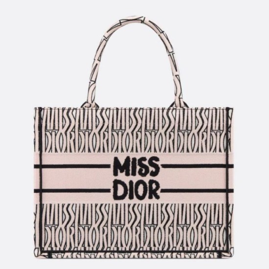 Dior Medium Book Tote Bag Pink Miss Dior Allover Embroidery Replica Replica Perfette Dior Medium Book Tote Bag Pink Miss Dior Allover Embroidery imitazioni