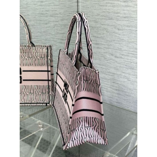 Dior Medium Book Tote Bag Pink Miss Dior Allover Embroidery Replica Replica Perfette Dior Medium Book Tote Bag Pink Miss Dior Allover Embroidery imitazioni