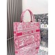 Dior Medium Dioriviera Book Tote Pink Toile de Jouy Embroidery Replica Replica Perfette Dior Medium Dioriviera Book Tote Pink Toile de Jouy Embroidery imitazioni