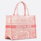 Dior Medium Dioriviera Book Tote Pink Toile de Jouy Embroidery Replica Replica Perfette Dior Medium Dioriviera Book Tote Pink Toile de Jouy Embroidery imitazioni