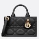 Dior Mini Book Tote Bag con Tracolla Nera Macrocannage Pelle di Vitello Replica Replica Perfette Dior Mini Book Tote Bag con Tracolla Nera Macrocannage Pelle di Vitello imitazioni