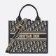 Replica Perfette Borse  tote Dior piccola per libri con tracolla in tela blu Dior Oblique imitazioni