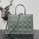 Dior Medium Book Tote Bag con tracolla Grigio Macrocannage Replica Replica Perfette Dior Medium Book Tote Bag con tracolla Grigio Macrocannage imitazioni