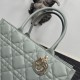 Dior Medium Book Tote Bag con tracolla Grigio Macrocannage Replica Replica Perfette Dior Medium Book Tote Bag con tracolla Grigio Macrocannage imitazioni