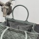 Dior Medium Book Tote Bag con tracolla Grigio Macrocannage Replica Replica Perfette Dior Medium Book Tote Bag con tracolla Grigio Macrocannage imitazioni