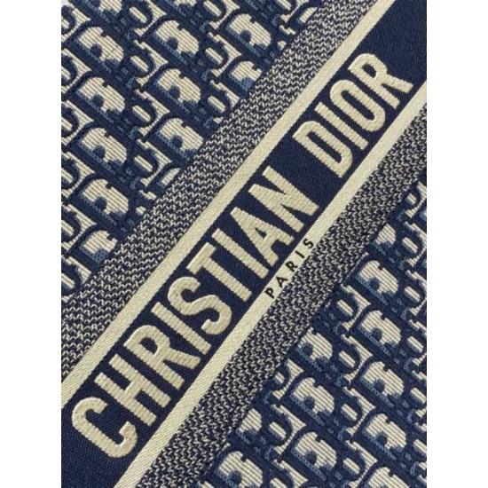Bora Pari replica tote Dior media per libri con tracolla in tela blu Dior Oblique qualità specchio Replica Perfette Bora Pari tote Dior media per libri con tracolla in tela blu Dior Oblique imitazioni