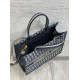 Bora Pari replica tote Dior media per libri con tracolla in tela blu Dior Oblique qualità specchio Replica Perfette Bora Pari tote Dior media per libri con tracolla in tela blu Dior Oblique imitazioni