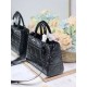 Replica Perfette Dior Medium Lady D-Sire My ABCDior Bag Black Crinkled Calfskin imitazioni
