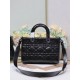 Replica Perfette Dior Medium Lady D-Sire My ABCDior Bag Black Crinkled Calfskin imitazioni