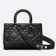 Replica Perfette Dior Medium Lady D-Sire My ABCDior Bag Black Crinkled Calfskin imitazioni