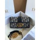Replica Perfette Borsa Dior 30 Montaigne East-West con catena Jacquard obliquo blu imitazioni