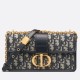 Replica Perfette Borsa Dior 30 Montaigne East-West con catena Jacquard obliquo blu imitazioni