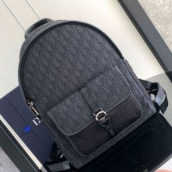 Replica Perfette Dior 8 Backpack Black Dior Oblique Jacquard imitazioni