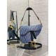 Borsa Dior Saddle con tracolla Blue Denim Oblique Jacquard Replica Replica Perfette Borsa Dior Saddle con tracolla Blue Denim Oblique Jacquard imitazioni