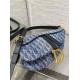 Borsa Dior Saddle con tracolla Blue Denim Oblique Jacquard Replica Replica Perfette Borsa Dior Saddle con tracolla Blue Denim Oblique Jacquard imitazioni