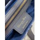 Borsa Dior Saddle con tracolla Blue Denim Oblique Jacquard Replica Replica Perfette Borsa Dior Saddle con tracolla Blue Denim Oblique Jacquard imitazioni