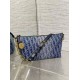 Borsa Dior Diorstar Hobo con catena Blue Denim Oblique Jacquard Replica Replica Perfette Borsa Dior Diorstar Hobo con catena Blue Denim Oblique Jacquard imitazioni