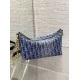 Borsa Dior Diorstar Hobo con catena Blue Denim Oblique Jacquard Replica Replica Perfette Borsa Dior Diorstar Hobo con catena Blue Denim Oblique Jacquard imitazioni