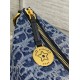 Borsa Dior Diorstar Hobo con catena Blue Denim Oblique Jacquard Replica Replica Perfette Borsa Dior Diorstar Hobo con catena Blue Denim Oblique Jacquard imitazioni