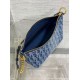 Borsa Dior Diorstar Hobo con catena Blue Denim Oblique Jacquard Replica Replica Perfette Borsa Dior Diorstar Hobo con catena Blue Denim Oblique Jacquard imitazioni