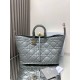 Replica Perfette Dior Toujours Grande Borsa Grigio Macrocannage Pelle di Vitello imitazioni