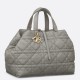 Replica Perfette Dior Toujours Grande Borsa Grigio Macrocannage Pelle di Vitello imitazioni
