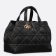 Borse Firmate Replica grande Dior Toujours Pelle di vitello Macrocannage nera qualità specchio Replica Perfette Borse Firmate grande Dior Toujours Pelle di vitello Macrocannage nera imitazioni