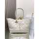 Dior Toujours Grande Borsa Macrocannage Pelle di Vitello Bianca Replica Replica Perfette Dior Toujours Grande Borsa Macrocannage Pelle di Vitello Bianca imitazioni