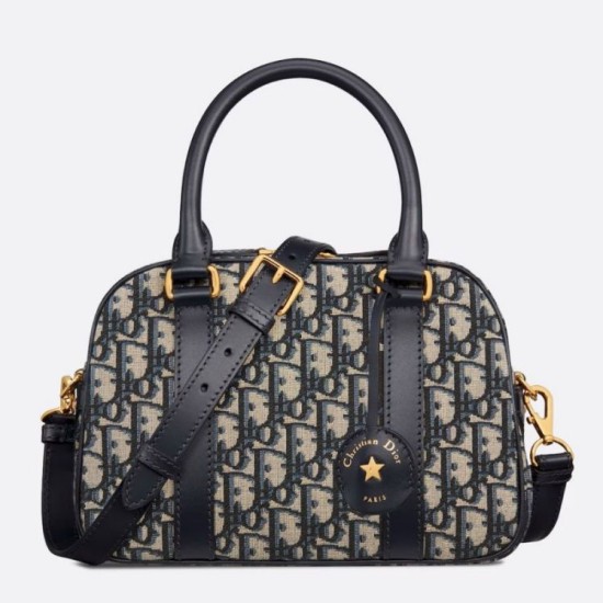 Replica Perfetta bowling media Dior D-Vibe Bowling media Jacquard blu obliquo Replica Perfetta bowling media Dior D-Vibe Bowling media Jacquard blu obliquo
