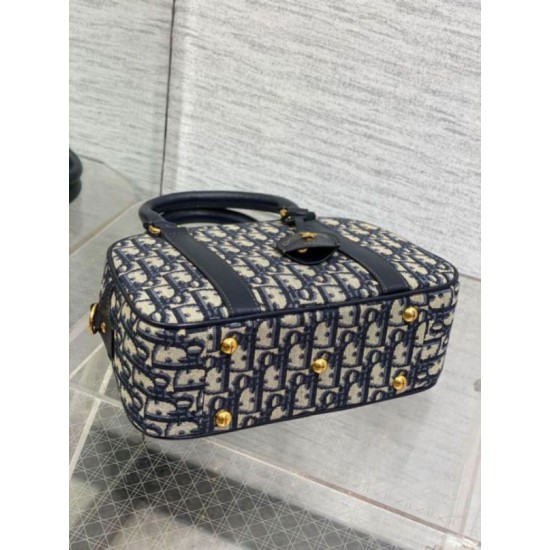 Replica Perfetta bowling media Dior D-Vibe Bowling media Jacquard blu obliquo Replica Perfetta bowling media Dior D-Vibe Bowling media Jacquard blu obliquo