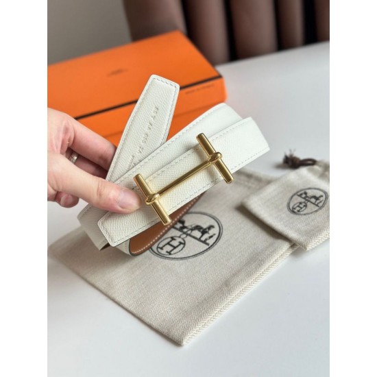 Replica Cintura Hermès H Ancre reversibile, 32 mm, pelle di vitello Epsom Oro e Bianco Imitazioni Replica Cintura Hermès H Ancre reversibile, 32 mm, pelle di vitello Epsom Oro e Bianco