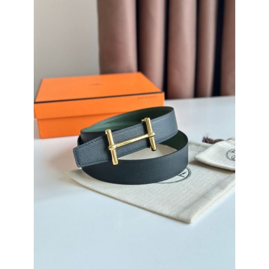 Replica Cintura Hermès H Ancre reversibile, 32 mm, pelle di vitello Epsom Nero e Verde Imitazioni Replica Cintura Hermès H Ancre reversibile, 32 mm, pelle di vitello Epsom Nero e Verde