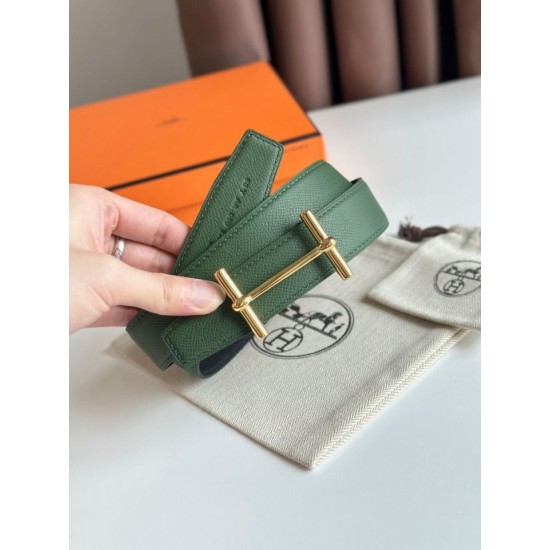 Replica Cintura Hermès H Ancre reversibile, 32 mm, pelle di vitello Epsom Nero e Verde Imitazioni Replica Cintura Hermès H Ancre reversibile, 32 mm, pelle di vitello Epsom Nero e Verde