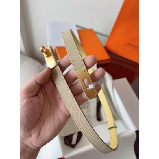 Replica Cintura Hermès Kelly 18 in tela Officier ed Epsom