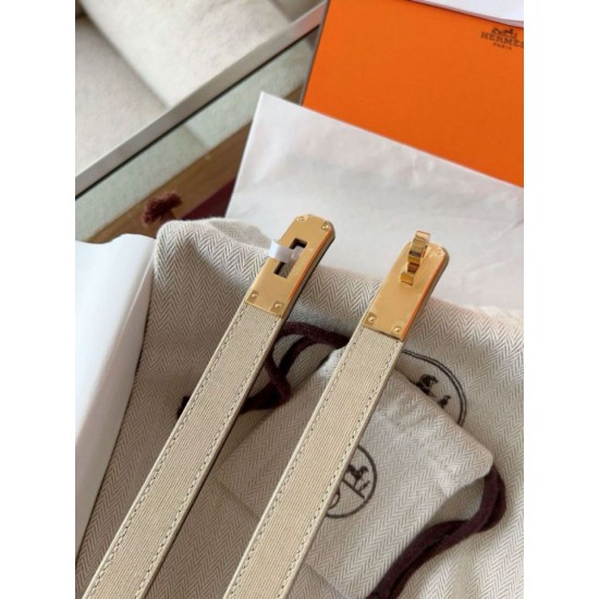 Replica Cintura Hermès Kelly 18 in tela Officier ed Epsom