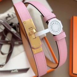 Cintura Hermès Kelly 18 Rosa Epsom