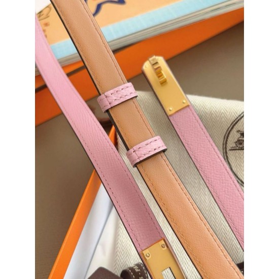 Replica Cintura Hermès Kelly 18 Rosa Epsom Imitazioni Replica Cintura Hermès Kelly 18 Rosa Epsom
