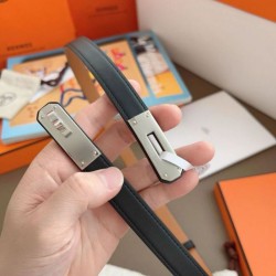 Replica Borsa Cintura Hermès Kelly 18 Nera Swift Pelle di vitello