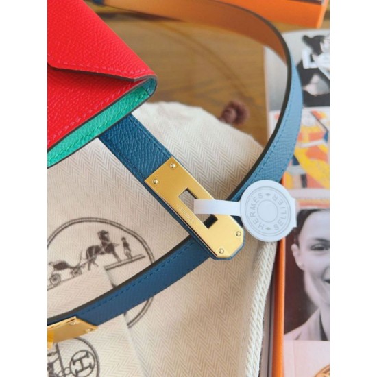 Replica Cintura Hermès Kelly Pocket 18 Cobalto e Pelle di Vitello Epsom Rossa Replica Cintura Hermès Kelly Pocket 18 Cobalto e Pelle di Vitello Epsom Rossa