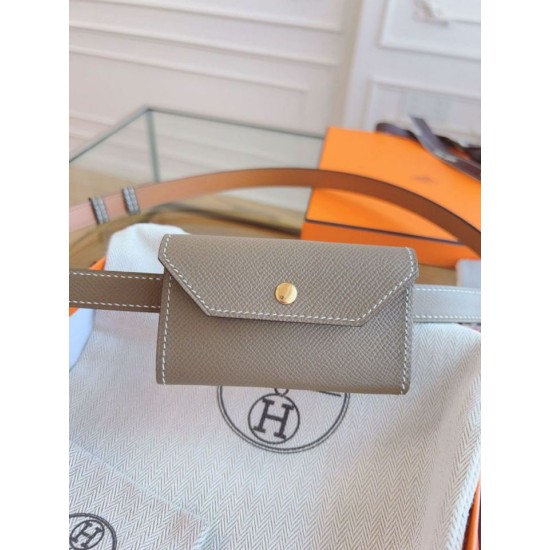 Replica Borsa Cintura Hermès Kelly Pocket 18 in vitello Epsom color etoupe Imitazioni Replica Borsa Cintura Hermès Kelly Pocket 18 in vitello Epsom color etoupe
