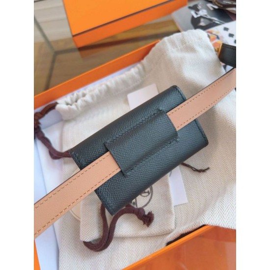 Replica Cintura Hermès Kelly Pocket 18 in vitello Epsom nero Replica Cintura Hermès Kelly Pocket 18 in vitello Epsom nero