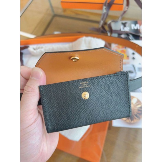 Replica Cintura Hermès Kelly Pocket 18 in vitello Epsom nero Replica Cintura Hermès Kelly Pocket 18 in vitello Epsom nero